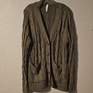 Zenana Outfitters Olive Knit Sweater